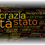 nuvola di parole merito, scuola, impresa, stato