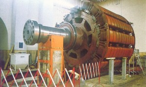 rotore con in primo piano il giuntolato turbina